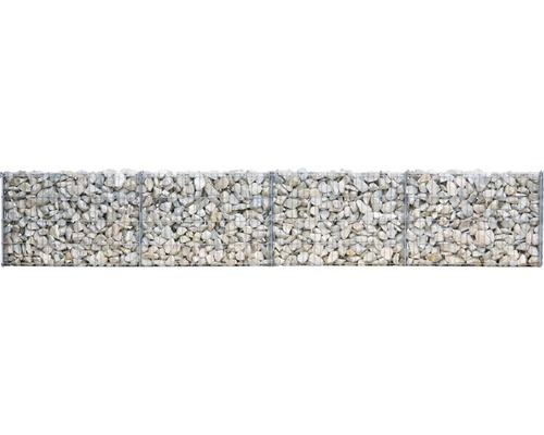 Schanskorf gevuld met stenen