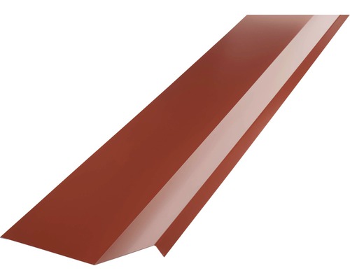 PRECIT Muuraansluitingsprofiel voor dakpanplaat, RAL3009 oxiderood, 1000x110x73 mm