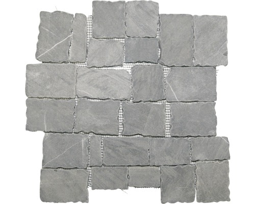 Mozaïektegel natuursteen Murcino grijs 30x30 cm