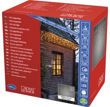 Verpakking van een Konst Smide LED ijspegelverlichting voor buiten met technische gegevens