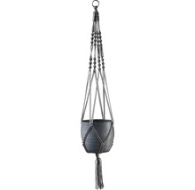 Bloemenhanger met gevlochten ophanging en pot