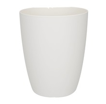 Witte kunststof bloempot