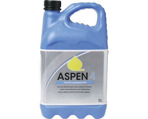 ASPEN Alkylaat benzine 4-takt, 5 liter, voor tuinmachines Aspen 4 Alkylaatbenzine voor viertaktmotoren in 5 liter jerrycan