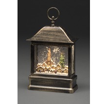 Decoratieve lantaarn met winterdorp scéne en LED verlichting