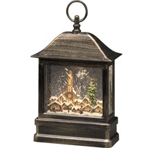 Decoratieve lantaarn met winterdorp-motief en ledverlichting