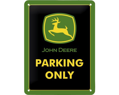 NOSTALGIC-ART Metalen bord John Deere Parking 15x20 cm