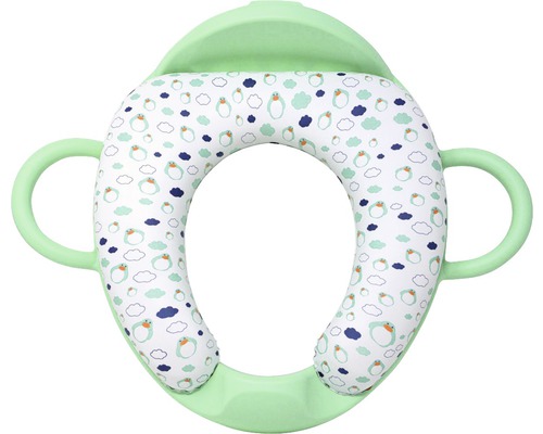 Toiletbrilverkleiner met handgrepen en pinguïnpatroon