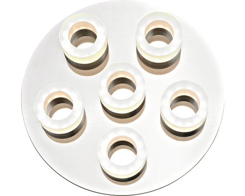 Plafondlamp met zes lichtringen