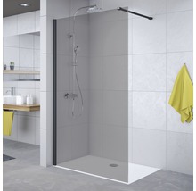BREUER Inloopdouche Panorama zwart 90 cm grijs