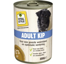 Blikvoeding voor volwassen honden met kip