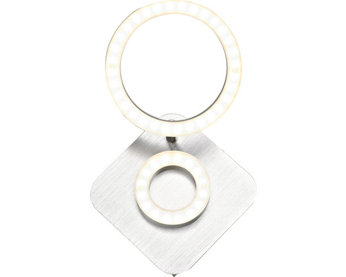 Ledlamp met twee ringen op een vierkante basis