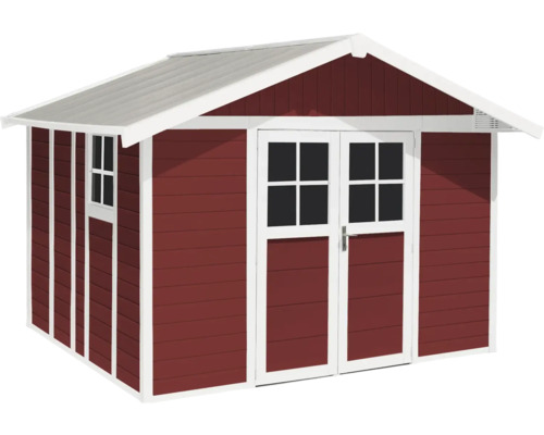 Tuinhuis met dubbele deur en raam