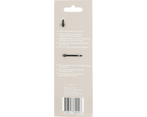 Aluminium universeel mes 180 millimeter