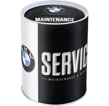 Spaarblik met BMW logo en tekst Service Maintenance Fund