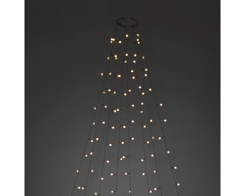 KONSTSMIDE Kerstverlichting LED boommantel met ring 400 lampjes extra warmwit 4 m Decoratieve lichtslinger in de vorm van een kerstboom