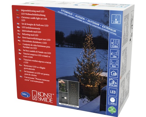 LED-kerstboomkaarsen voor buiten in doos