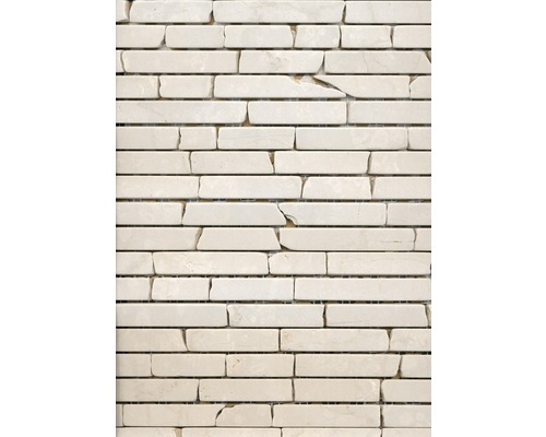 Mozaïektegel natuursteen Brick 13R beige 30,5x32,5 cm
