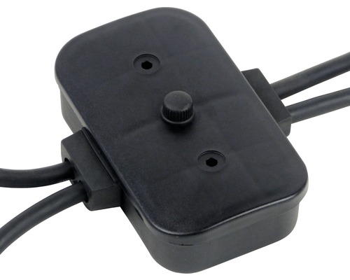 Verdelerdoos met draaiknop en kabelaansluitingen