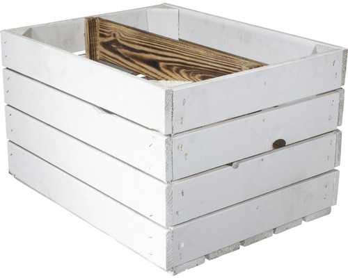 Houten krat, wit