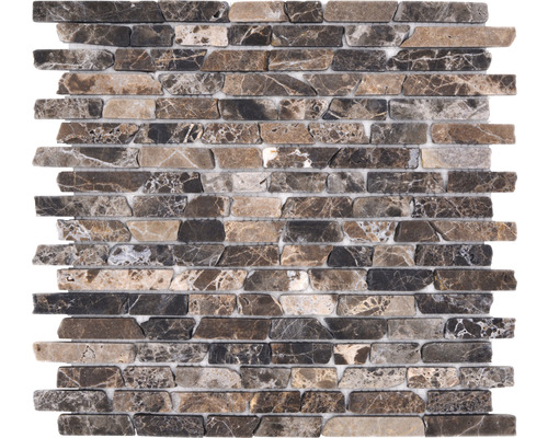 Mozaïektegel natuursteen Brick 476 bruin 30,5x32,5 cm Mozaïektegel van natuursteen