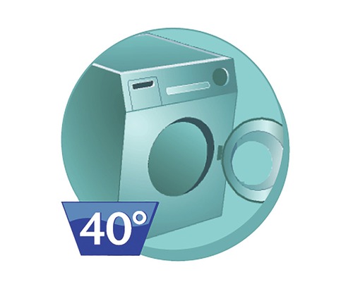 Wasmachinesymbool voor 40 graden
