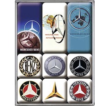 NOSTALGIC-ART Magneetset Mercedes-Benz 9 stuks