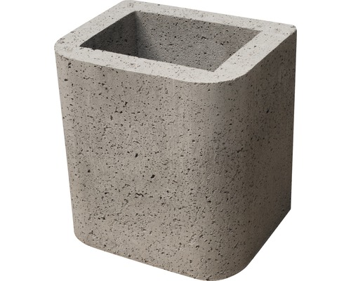 Betonnen plantenbak met uitsparing