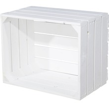 Witte houten opbergkist