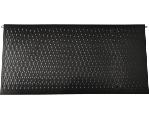 Zwarte zonnecollectormat met ruitpatroon