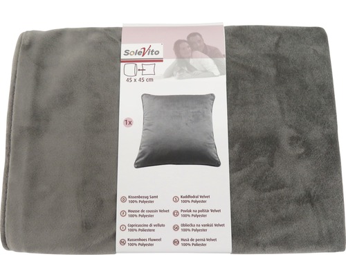 SoleVito fluwelen kussenhoes 45x45 centimeter van polyester