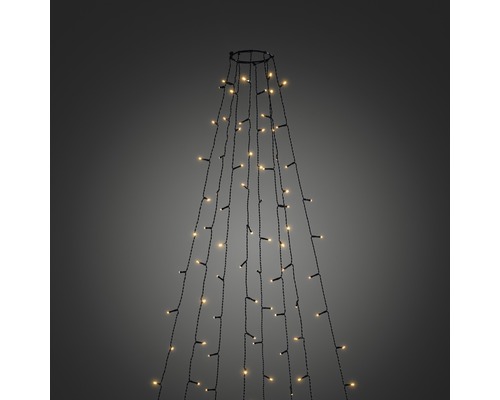KONSTSMIDE Kerstverlichting LED boommantel 240 lampjes extra warmwit app gestuurd 2,4 m Ringvormig lichtgordijn met meerdere lichtstrengen