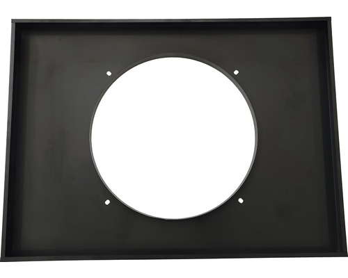 TENNEKER Reserve onderdeel Onderste plank CS53 nr 15 tbv Carbon gasbbq 4 brander Zwarte adapterplaat met ronde opening voor ventilatormontage