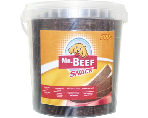 MR. BEEF Hondensnack kauwreepjes rund 70 st Emmertje Mr. Beef snack, 700 gram, voor honden