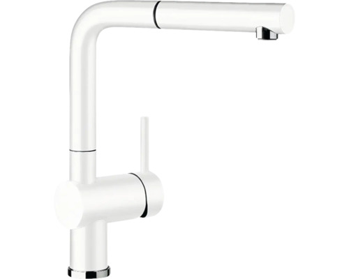 BLANCO Keukenkraan met uittrekbare handdouche Linus-S silgranietwit BLANCO Keukenkraan met uittrekbare handdouche Linus-S silgranietwit