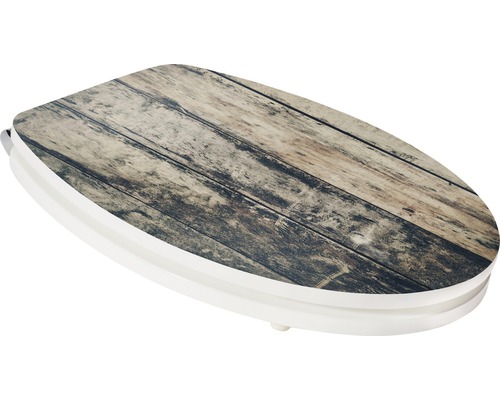 Toiletbril met houtlook