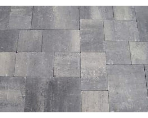EXCLUTON Straatsteen Abbeystones wildverband grijs/zwart, 6 cm