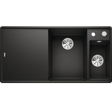 Spoelbak van Silgranit met afdruipvlak en twee bassins