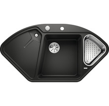 Hoekspoelbak met afdruipvlak en zeefmand