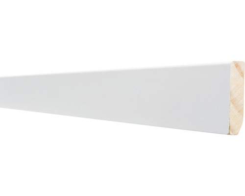 Plint wit gegrond radiata pine (dxhxl) 9x45x2400 mm Houten lat, wit