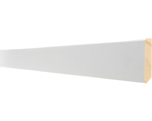 Plint wit gegrond radiata pine (dxhxl) 12x45x2400 mm Houten plint