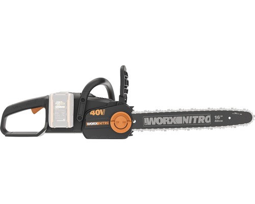 Accukettingzaag met 40 volt en 40 centimeter zaagbladlengte van Worx Nitro