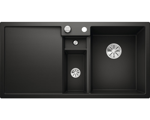 BLANCO Spoelbak Collectis 6 S zwart 51x100 cm Spoelbak met afdruiprek en twee bakken