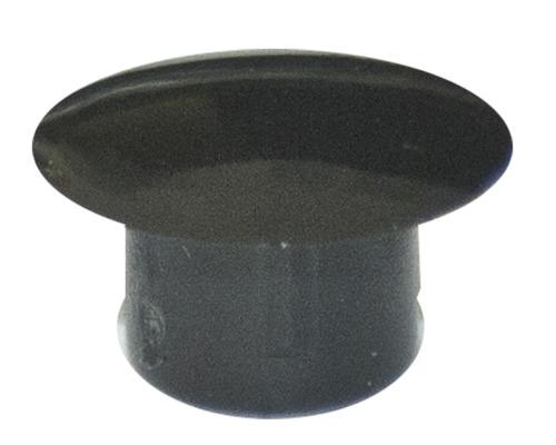 DRESSELHAUS Afdekdop 10x13 mm kunststof zwart, 100 stuks Zwarte meubelknop