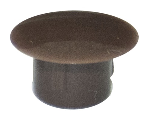 DRESSELHAUS Afdekdop 10x13 mm kunststof donkerbruin, 100 stuks Afdekkap