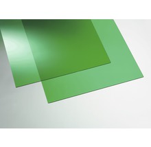 Twee groene acrylglasplaten