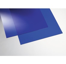 Twee blauwe kunststofplaten