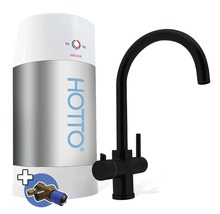 Hotto Magna boiler met zwarte kraan en aansluitset