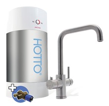 HOTTO Kokendwaterkraan Quadro combiset incl. mengventiel 8 l RVS