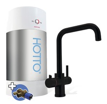 HOTTO Kokendwaterkraan Quadro combiset incl. mengventiel 8 l zwart