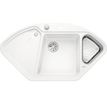 Hoekspoelbak met afdruipvlak en korfplug